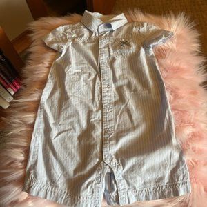 Gymboree Boys "Aviator Club" Onesie with snaps Size 9 to 12 months